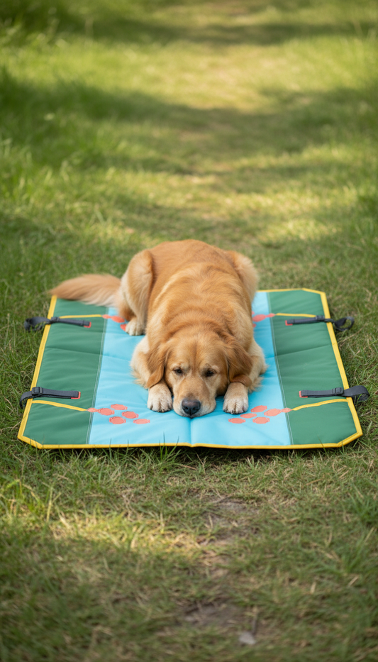 Portable Cooling Mat with Quick-Chill Gel