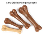 Dog Durable Beef Flavored Chew Toy, Bone Shaped Dog Interactive Play Toy, Teeth Clean Training Toy Pet Supplies