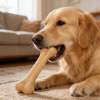 Dog Durable Beef Flavored Chew Toy, Bone Shaped Dog Interactive Play Toy, Teeth Clean Training Toy Pet Supplies