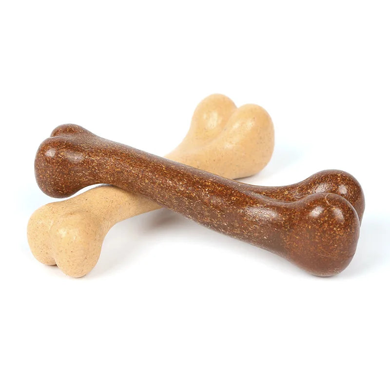 Dog Durable Beef Flavored Chew Toy, Bone Shaped Dog Interactive Play Toy, Teeth Clean Training Toy Pet Supplies