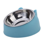 1/2/5pcs Cat Bowl Creative Inclined Kitten Puppy Food Feeding Bowls Stainless Steel Cats Drinking Feeder Pet Dogs Cats Feeders
