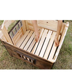 Pet Houses Products for Dogs Solic Wood Waterproof Windproof Sunshade Anti-corrosion Insect Proof Outdoor Warm Animal Dog House