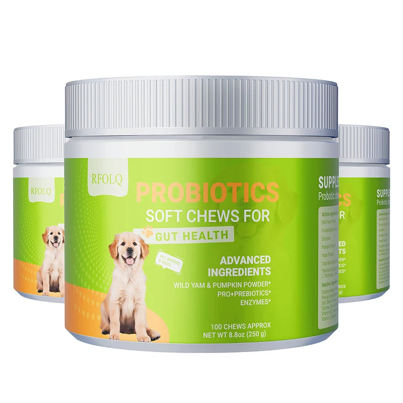 Probiotics for Dogs - Increasing Appetite, Improves Digestion, Supports Gut Health, Reduce Itchy Skin, Improves Stool Quality