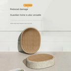 2in1 Cat Scratching Board Protect Furniture Grinding Claw Toys Oval Sisal weaving Wear-resistant Cat Nest Cat Accessories