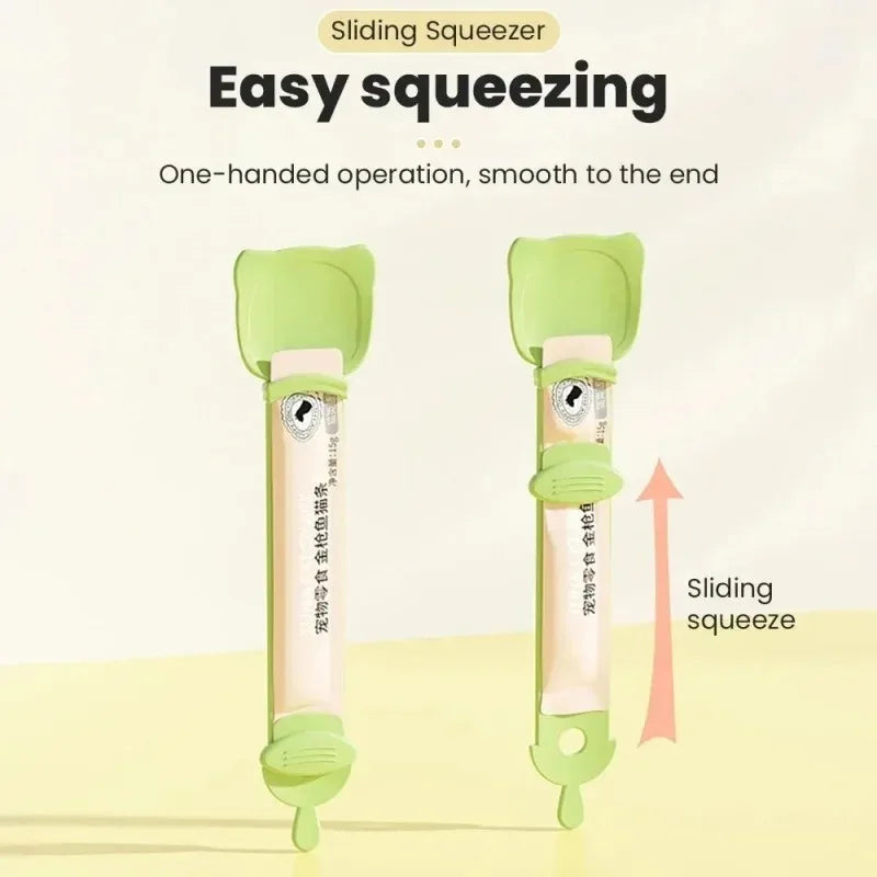 1/3PCS Cat Strip Feeder Spoon Long Handle Lickable Wet Food Feeder for Cats Pet Meat Mud Food Squeeze Dispense Spoon Pet Supplie