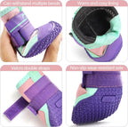 Dog Shoes for Dogs, Waterproof Medium Dog Booties for Winter Snowy Day, Summer Hot Pavement, Outdoor Walking, Indoor Hardfloors