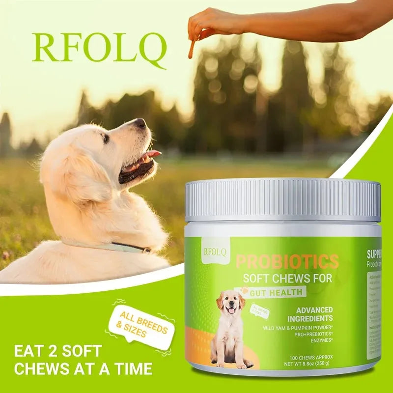 Probiotics for Dogs - Increasing Appetite, Improves Digestion, Supports Gut Health, Reduce Itchy Skin, Improves Stool Quality