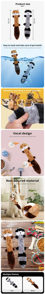 Dogs Chew Toy for Small Medium Large Breed Chewers Pet Puppy Supplies Dogs Bite Resistant Sound Toys No Stuffing Plush Squeaky
