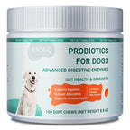 Probiotics for Dogs - Promotes Digestive Health, Relieves Diarrhea, Gas, Stomach Discomfort, Reduces Allergies and Itchy Skin