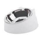 1/2/5pcs Cat Bowl Creative Inclined Kitten Puppy Food Feeding Bowls Stainless Steel Cats Drinking Feeder Pet Dogs Cats Feeders