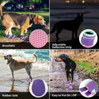 Dog Shoes for Dogs, Waterproof Medium Dog Booties for Winter Snowy Day, Summer Hot Pavement, Outdoor Walking, Indoor Hardfloors