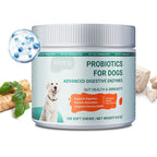 Probiotics for Dogs - Promotes Digestive Health, Relieves Diarrhea, Gas, Stomach Discomfort, Reduces Allergies and Itchy Skin