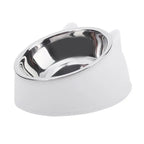 1/2/5pcs Cat Bowl Creative Inclined Kitten Puppy Food Feeding Bowls Stainless Steel Cats Drinking Feeder Pet Dogs Cats Feeders