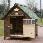 Pet Houses Products for Dogs Solic Wood Waterproof Windproof Sunshade Anti-corrosion Insect Proof Outdoor Warm Animal Dog House