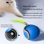 Smart Cat Toys Interactive Ball Plush Electric Catnip Training Toy Kitten Touch Sounding Pet Product Squeak Toy Ball Cat Supplie
