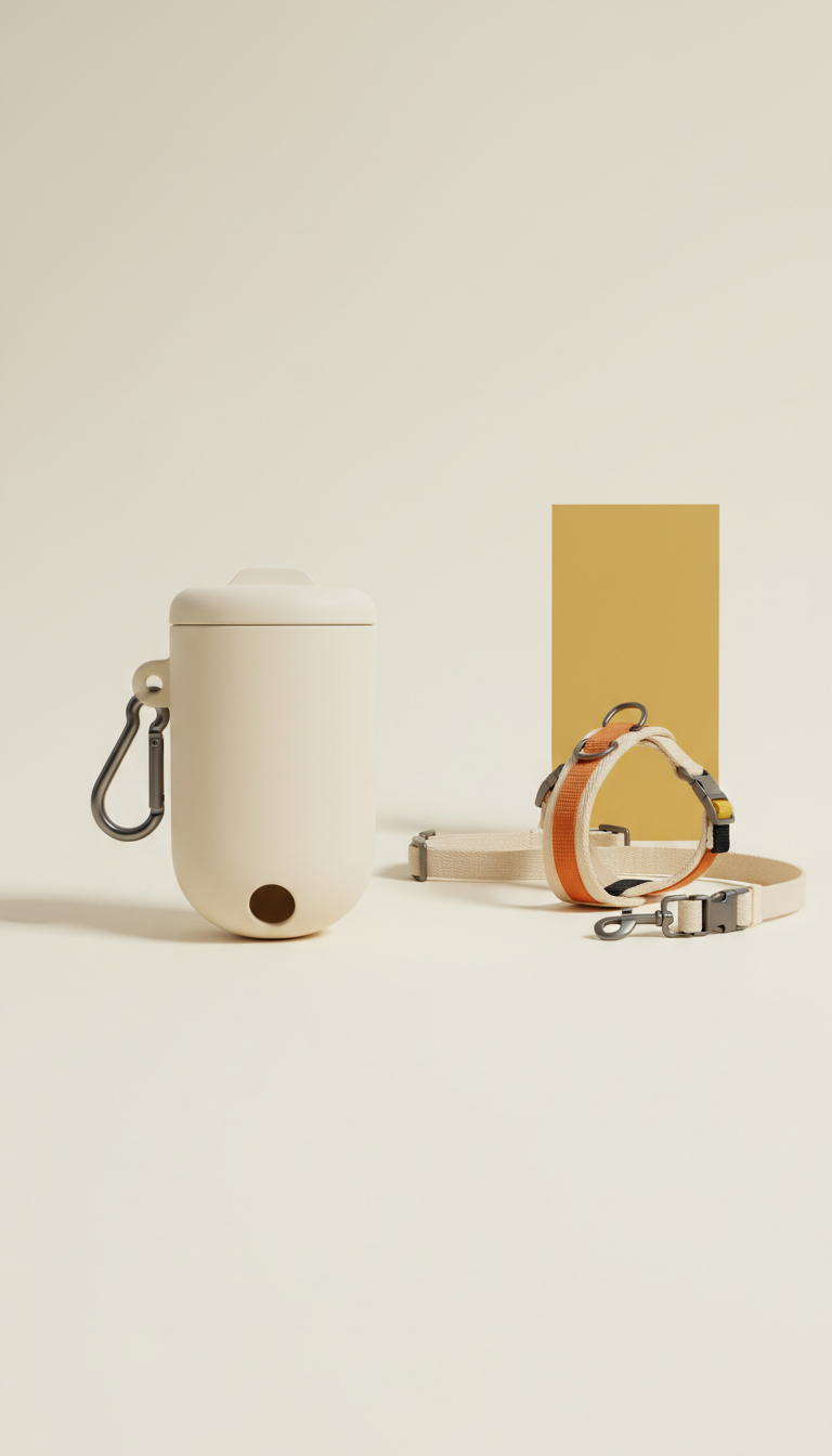 Modern cream waste bag holder